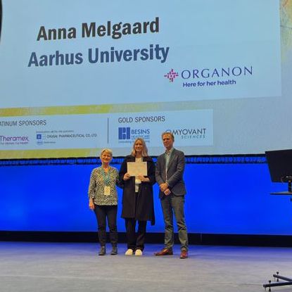 Anna Melgaard won the prize for Best Oral Presentation